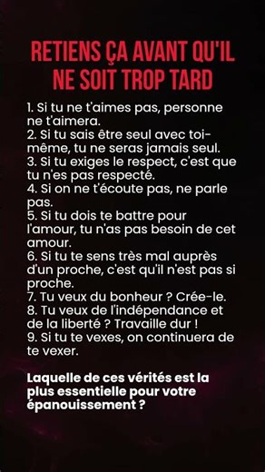🧠 9 vérités brutales sur la vie #citations #motivation #citationsprofondes
