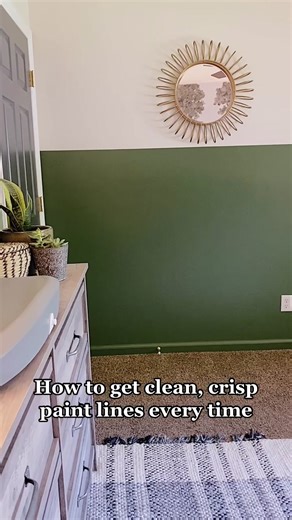 Crisp Paint Lines Tutorial for DIYers