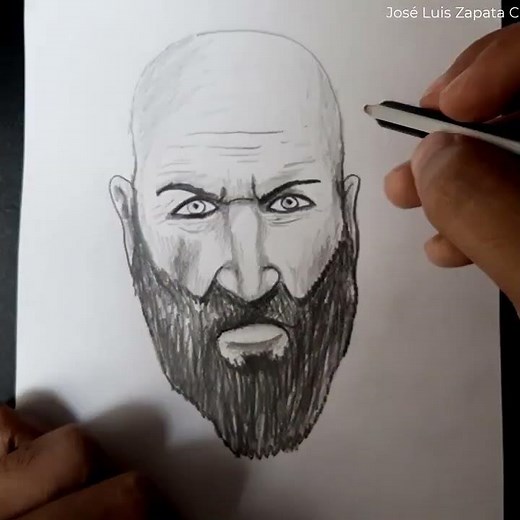 How to draw KRATOS #drawing #kratos