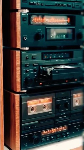Stacked 1990s Sony Hi-Fi—the definition of retro cool #nostalgia #hifi #sony