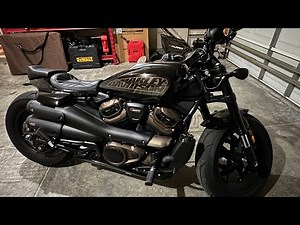 KILLER CUSTOM 2021+ Harley Davidson Sportster S “Predator” Seat and Passenger Pillion Install!