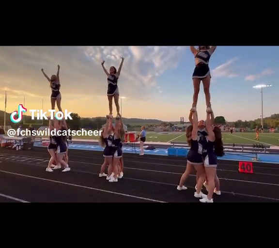 The Wildcat Cheerleaders are hot to go!! #cheer #cheerleading #fypシ゚viral #highschoolcheer