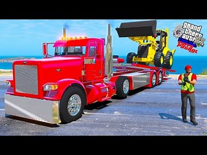 Biggest Tow Truck Towing Construction Equipment in GTA 5 RP