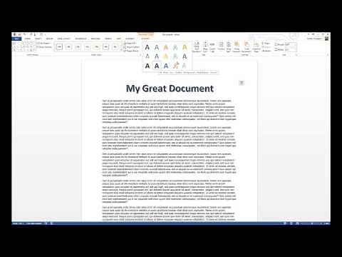 How to Add Word Art in Microsoft Word