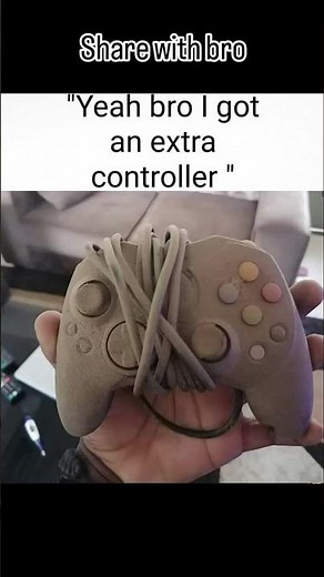 Yeah Bro I Got an EXTRA Controller😂🎮 #GamingMeme #ControllerFlex