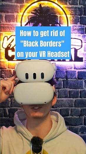 How to get rid of Black Borders in your VR Headset #quest3 #quest2 #vr