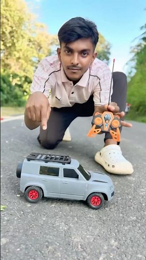 Remote control defender car unboxing and ride #shorts