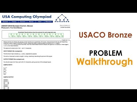 USACO Bronze Walkthrough: The Cow-Signal