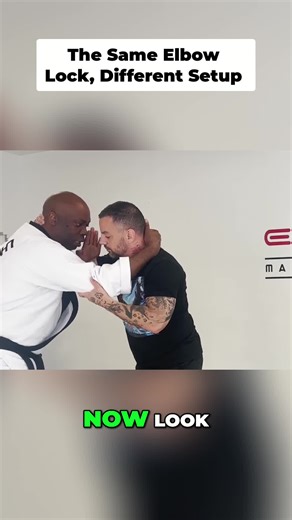 Straight-arm elbow lock from collar tie? Who knew?! It's all in the arm extension—push away, grab, step! #martialarts #grappling #selfdefense #elbowlock #technique