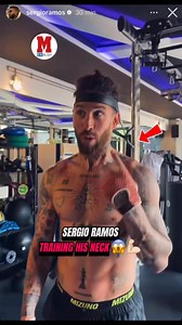 SERGIO RAMOS TRAINING HIS NECK 😱💪🏻After it was confirmed that he’ll step into the boxing ring, Sergio Ramos is already going all in, pushing his body hard and focusing on strength as he prepares for the fight. 🔥🥊#SergioRamos #Football #Boxing #Training #ViralMoment | Marca in English