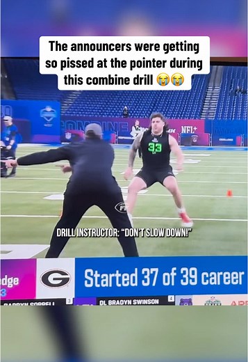 NFL Combine Drill Mishap: A Hilarious Commentary