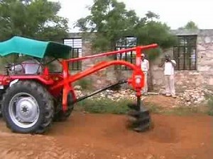 Tractor Mounted Post Hole Digger by FARMKING INDIA