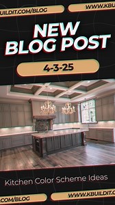 2.2K views | Have you been considering changing up your kitchen's color scheme but don't know where to look? Then this is the blog for you! This blog explores five amazing kitchen color schemes to fit your kitchen. www.kbuildit.com/blog/kitchen-color-scheme-ideas . . DREAM IT || DESIGN IT || KBUILD IT www.kbuildit.com | K-Build | Facebook