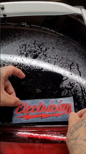 Vinyl Sticker Decal Application using the WET Method