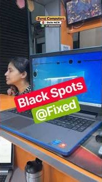 Why Are There Black Spots on This Laptop Screen? How We Fixed It! #Shorts
