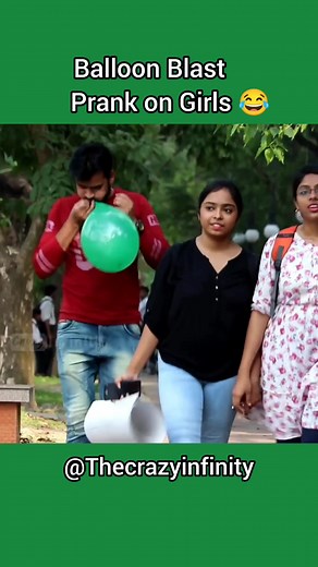 1M views · 10K reactions | Balloon Blast Prank on girls #prank #fbreels | The Crazy Infinity | Facebook