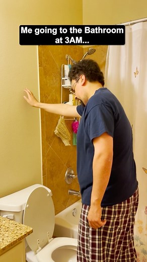 T.U.C on Instagram: "When You Go To Use The BATHROOM (@3AM)  #comedy #funnyreels #humor #shorts #Laugh #lol #funnyvideos #viralreel #fypage #funny #sketchcomedy #comedyskits #fypp #mcmworldwide #bathroomgoals #peepee"