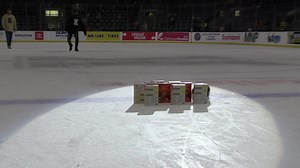 It's Thanksgiving, so Turkey Bowling had to be our second intermission game 🦃🎳 #BearTheK | Ontario Hockey League | Kingston Frontenacs