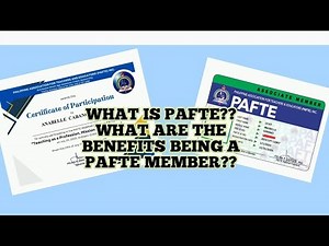BENEFITS OF BEING A PAFTE ASSOCIATE MEMBER//NEWLY INDUCTEE LET,LEPT &BLEPT PASSERS