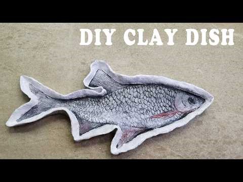 How to Make a Clay Fish Dish | Polymer Clay Tutorial | ZX Bloom