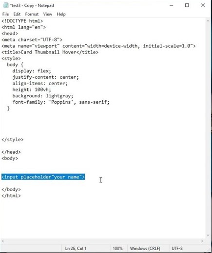 HTML Placeholder Input Explained in Seconds