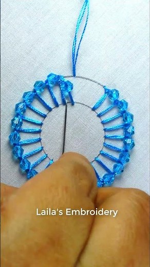 💙💥Amazing circle stitch hand embroidery🌿🔥