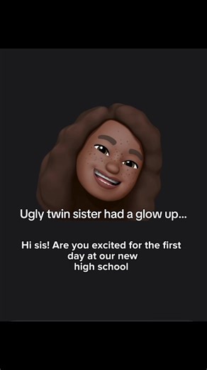The “ugly” twin sister has a glow up pt.1 #storytime #glowup #memoji #memojistories #twinsisters