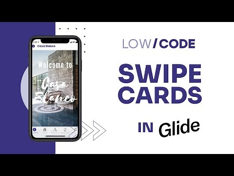 How to make Swipe Cards in Glide