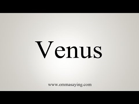 How To Say Venus