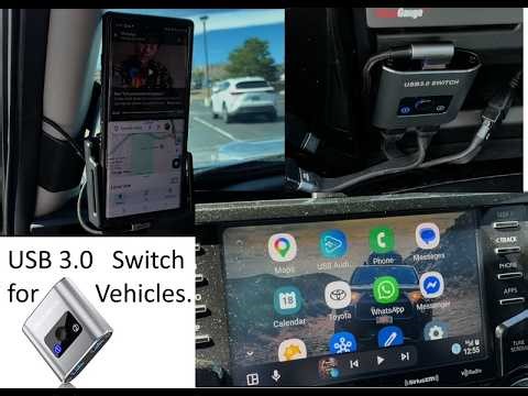 How to use USB Switch for vehicle | Android Auto / Car Play