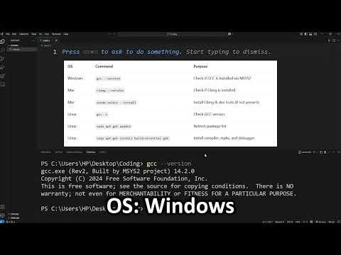 #7. C Programming Full Course for free: gcc compiler Windows