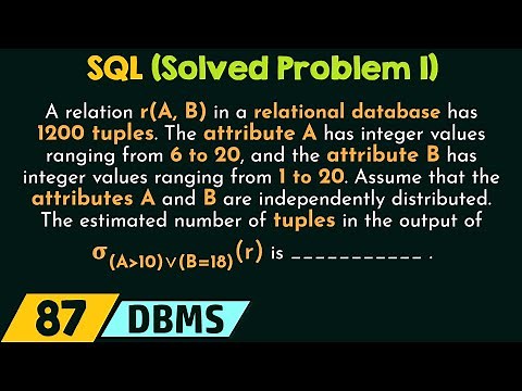 SQL - Solved Problem 1