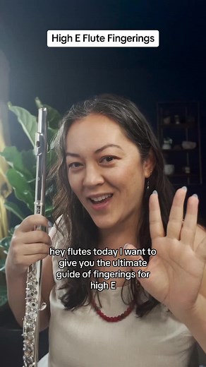 High E fingerings. There are more fingerings out there, but these are my favorite ones! #flutetok #fluteplayer #flutemajor #openholeflute #intermediateflute #professionalflute #beginnerflute #bandkids #marchingband