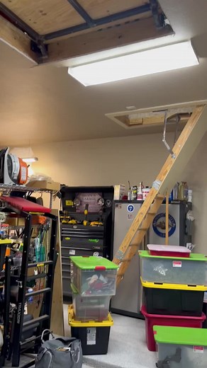 Attic Lift: Hubby’s Clever DIY Solution