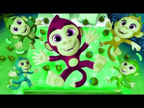 🎶 1 MIN LOOP | Five Little Monkeys Remix 🐵🔥 | Fun Nursery Rhymes Sound Variations @MonkeyRhymesHub
