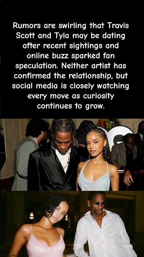 Travis Scott & Tyla Dating?! 👀 The Internet Is Investigating #celebritynews