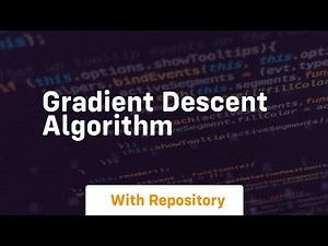 Gradient descent algorithm