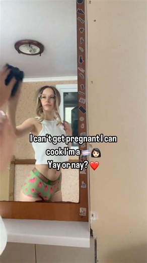 no pregnancy scares just vibes and 🍑 in the kitchen 😈#trans #tgirl #transgirl #transgender #usa