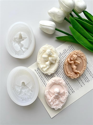 Angel Candle Silicone Mold for Handmade Gifts Resin & Plaster DIY - Etsy