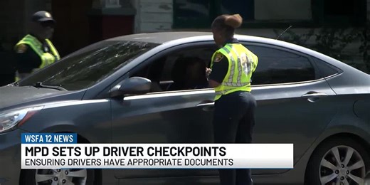 MPD sets up driver checkpoints
