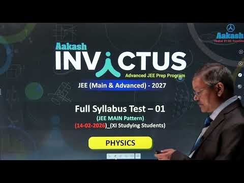 FULL SYLLABUS TEST- 1 | Class 11 | JEE MAIN 2027