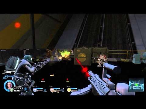 Alien Swarm FP prototype 1 "elevator event" gameplay with bots