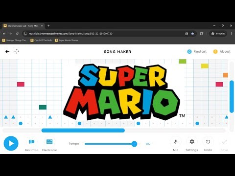 I made SUPER MARIO BROS in Chrome Music Lab!