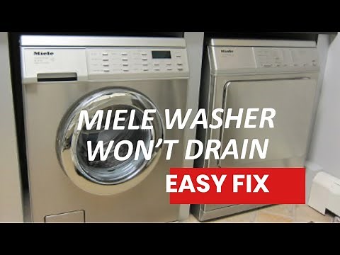 ✨ MIELE WASHER WON’T DRAIN - FIXED ✨