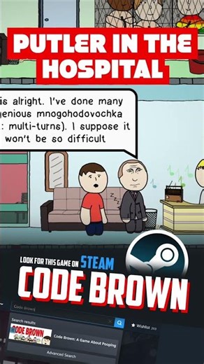 PUTLER IN THE HOSPITAL | CODE BROWN #codebrown #games #memes