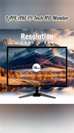 LAPCARE 19-Inch HD Monitor – Best Budget Display for Office, Home & CCTV