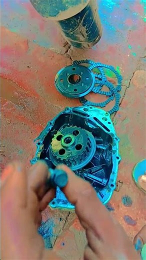 👍👍TVS Apache RTR clutch plate install #tvsapache #motorcycle #trinding #viralshortreels #viralshort