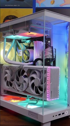NZXT H6 Flow RGB showcase #pcbuild #nzxt #pcsetup