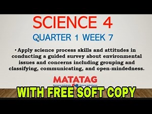 Science-4 Week-7 / MATATAG CURRICULUM