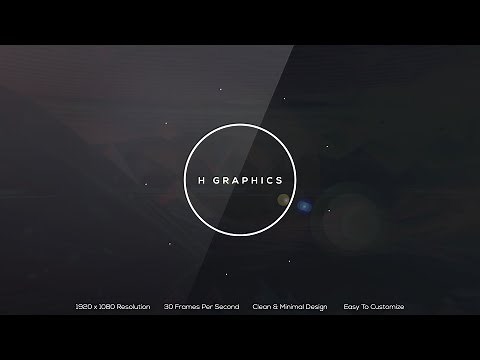 Clean Minimalist Intro, After Effects Template + Free Download - H Graphics ©